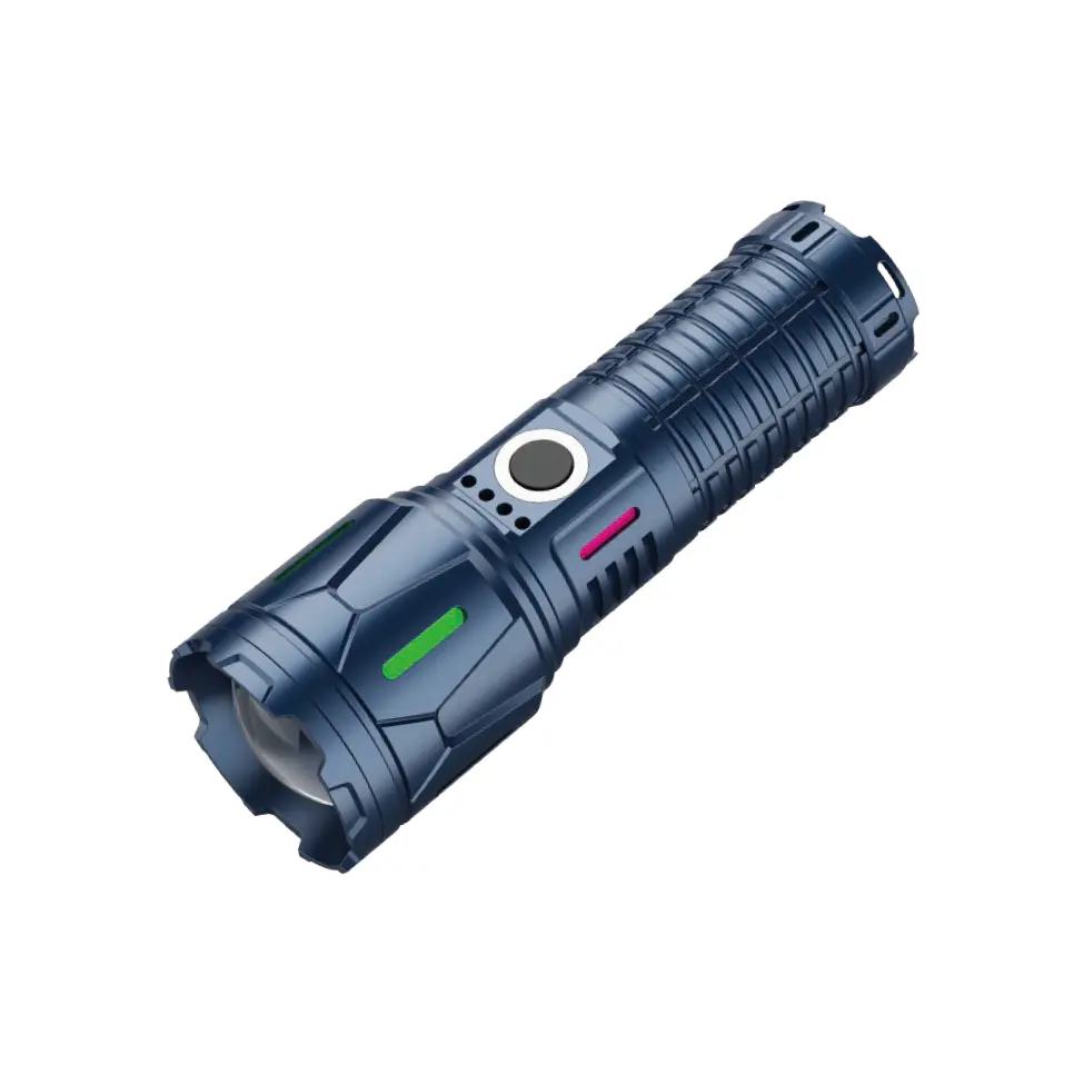 ক্যাম্পিং এবং নিরাপত্তার জন্য 10W LED রিচার্জেবল কৌশলগত টর্চলাইট