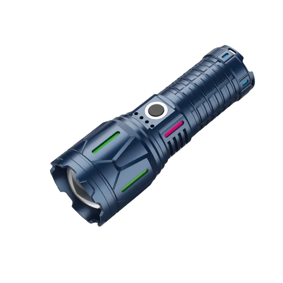 রিচার্জেবল 10W ট্যাকটিক্যাল হাই ব্রাইটনেস EDC টর্চ